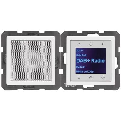 Berker BERK Radio Touch (DAB+ DAB, FM), Radio, Blanc Berker BERK Radio Touch (DAB+ DAB, FM), Radio, Blanc