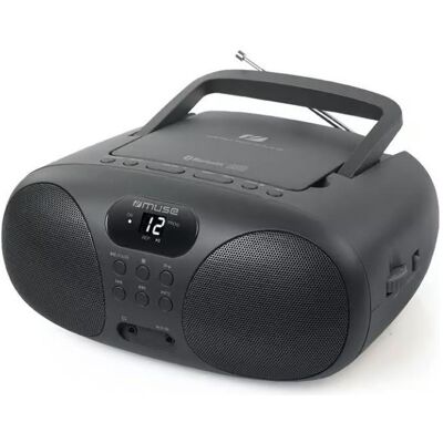 Muse Interactive solution Portable Radio CD Player With Bluetooth MD-208BT AUX in (FM, Bluetooth), Radio, Gris Muse Interactive solution Portable Radio CD Player With Bluetooth MD-208BT AUX in (FM, Bluetooth), Radio, Gris