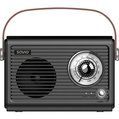 Savio RS-01 Radio Tragbar Schwarz (FM, Bluetooth), Radio, Noir Savio RS-01 Radio Tragbar Schwarz (FM, Bluetooth), Radio, Noir