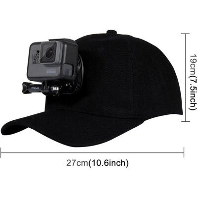 Puluz Hat with mount for sport camera PU195, Caméra d'action : accessoires, Noir Puluz Hat with mount for sport camera PU195, Caméra d'action : accessoires, Noir