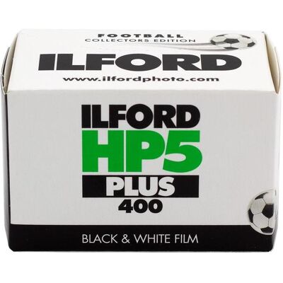 Ilford HP5 Plus 135-36 Film - Football Limited Edition, Film analogique, Noir Ilford HP5 Plus 135-36 Film - Football Limited Edition, Film analogique, Noir