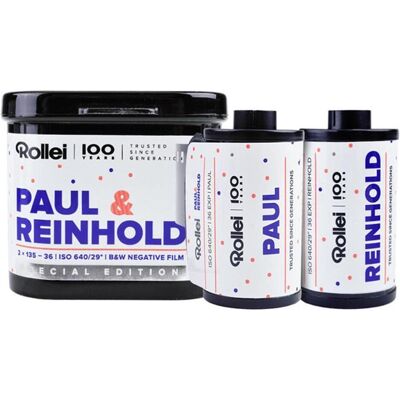 Rollei filmas Paul & Reinhold 640/36x2, Film analogique, Noir Rollei filmas Paul & Reinhold 640/36x2, Film analogique, Noir