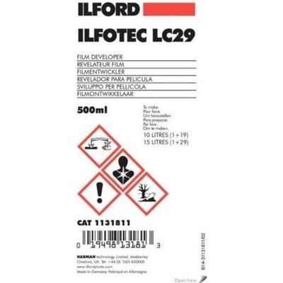 Ilford ILFOTEC LC-29 DEV (Développeur négatif), Développement de pellicule, Noir Ilford ILFOTEC LC-29 DEV (Développeur négatif), Développement de pellicule, Noir