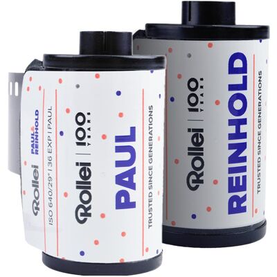 Rollei filmas Paul & Reinhold 640/36x2, Film analogique, Noir Rollei filmas Paul & Reinhold 640/36x2, Film analogique, Noir