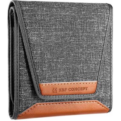 K&F Concept Futerał Pokrowiec Etui Na 3x Filtr 37mm/40.5mm/43mm/46mm/49mm/ 52mm /55mm/58mm/62mm Kf13.139, Filtre photo, Noir K&F Concept Futerał Pokrowiec Etui Na 3x Filtr 37mm/40.5mm/43mm/46mm/49mm/ 52mm /55mm/58mm/62mm Kf13.139, Filtre photo, Noir