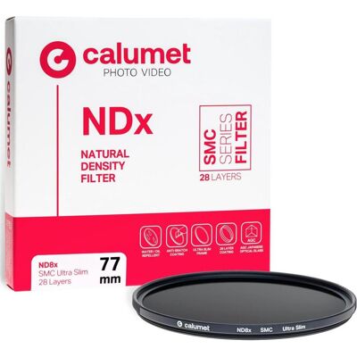 Calumet CALSAN0877 (77 mm, Filtre gris neutre), Filtre photo, Noir, Transparent Calumet CALSAN0877 (77 mm, Filtre gris neutre), Filtre photo, Noir, Transparent