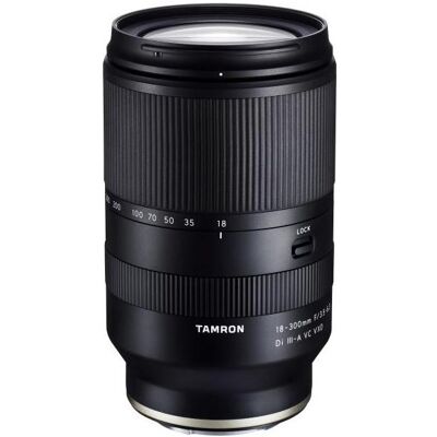Tamron 18-300mm f/3.5-6.3 Di III-A VC VXD, Sony E (Sony E, APS-C / DX), Objectif, Noir Tamron 18-300mm f/3.5-6.3 Di III-A VC VXD, Sony E (Sony E, APS-C / DX), Objectif, Noir