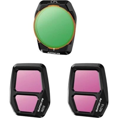 Sunnylife A3S-FI925CPL adjustable lens filter, CPL+ND8+ND16 for AIR 3S 3pcs (DJI Air 3s), Drone : accessoires, Multicolore Sunnylife A3S-FI925CPL adjustable lens filter, CPL+ND8+ND16 for AIR 3S 3pcs (DJI Air 3s), Drone : accessoires, Multicolore