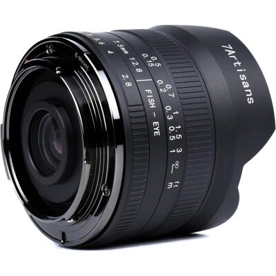 7artisans Focale fixe 7.5mm F/2.8 Fisheye Mark II - Canon RF (Canon RF, APS-C / DX), Objectif, Noir 7artisans Focale fixe 7.5mm F/2.8 Fisheye Mark II - Canon RF (Canon RF, APS-C / DX), Objectif, Noir