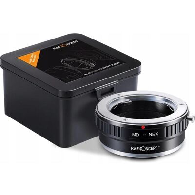 K&F Concept Adaptateur Kf K&f Sony E Nex à monture E pour Na Minolta Md / Kf06.073, Adaptateur d'objectif, Noir K&F Concept Adaptateur Kf K&f Sony E Nex à monture E pour Na Minolta Md / Kf06.073, Adaptateur d'objectif, Noir