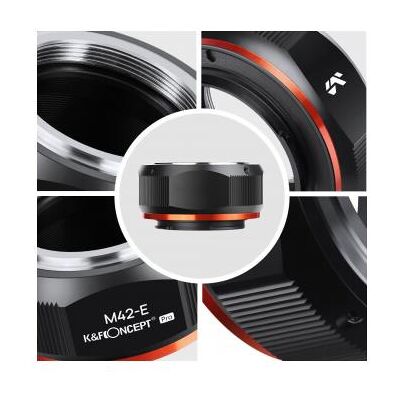 K&F Concept Pro Bajonettadapter - M42 / Sony E, Adaptateur d'objectif K&F Concept Pro Bajonettadapter - M42 / Sony E, Adaptateur d'objectif