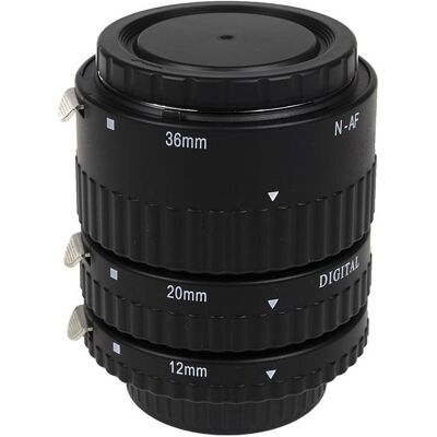 Meike Converter spacers Macro Af autofocus Do Nikon (s) (Adaptateur macro, Nikon F), Convertisseur d'objectif, Noir Meike Converter spacers Macro Af autofocus Do Nikon (s) (Adaptateur macro, Nikon F), Convertisseur d'objectif, Noir