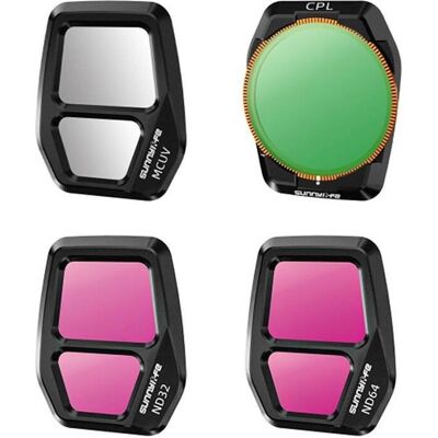 Sunnylife A3S-FI928 4pcs lens filter set for AIR 3S (Filtres pour drone, DJI Air 3s), Drone : accessoires Sunnylife A3S-FI928 4pcs lens filter set for AIR 3S (Filtres pour drone, DJI Air 3s), Drone : accessoires