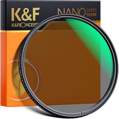 K&F Concept Nano X CPL Filter 95mm (KF-01.1363) (95 mm, Filtre polarisant), Filtre photo, Noir K&F Concept Nano X CPL Filter 95mm (KF-01.1363) (95 mm, Filtre polarisant), Filtre photo, Noir