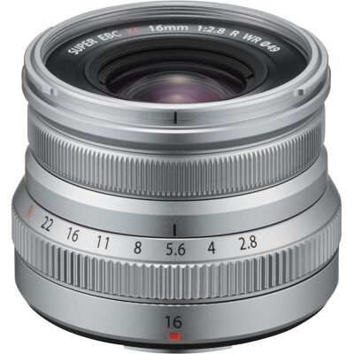 Fujinon XF 16mm F/2.8 R WR (Fujifilm Fujinon XF, APS-C / DX), Objectif, Argent Fujinon XF 16mm F/2.8 R WR (Fujifilm Fujinon XF, APS-C / DX), Objectif, Argent