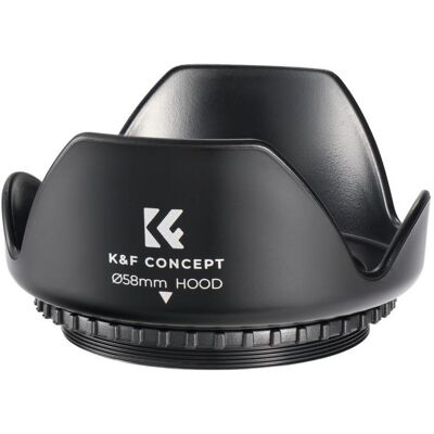 K&F Concept Pare-soleil pour objectif 58 mm, Pare-soleil pour objectif, Noir K&F Concept Pare-soleil pour objectif 58 mm, Pare-soleil pour objectif, Noir