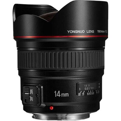 Objectif grand angle Yongnuo 14mm f/2.8 Canon EF Objectif grand angle Yongnuo 14mm f/2.8 Canon EF