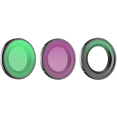 Sunnylife 1/4" lens filters 3 pcs. - Black Mist + CPL + ND16 for Osmo Nano (25.40 mm, Filtre Black Mist, Filtre gris neutre, Filtre polarisant), Filtre photo, Noir Sunnylife 1/4" lens filters 3 pcs. - Black Mist + CPL + ND16 for Osmo Nano (25.40 mm, Filtre Black Mist, Filtre gris neutre, Filtre polarisant), Filtre photo, Noir