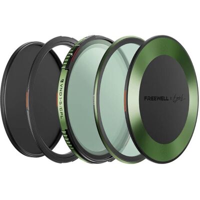 Freewell Kit de filtres ND/CPL à intensité variable Brandon Li 95 mm (95 mm, Filtre gris neutre, Filtre polarisant), Filtre photo, Noir, Transparent Freewell Kit de filtres ND/CPL à intensité variable Brandon Li 95 mm (95 mm, Filtre gris neutre, Filtre polarisant), Filtre photo, Noir, Transparent