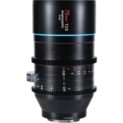 Sirui Venus 75mm T2.9 1.6x Full-Frame Lentille anamorphique(Monture E) (Sony E, Plein format), Objectif, Noir Sirui Venus 75mm T2.9 1.6x Full-Frame Lentille anamorphique(Monture E) (Sony E, Plein format), Objectif, Noir