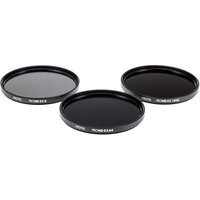 Hoya PRO ND EX Filter Kit 8/64/1000 (52 mm, Filtre gris neutre), Filtre photo, Noir Hoya PRO ND EX Filter Kit 8/64/1000 (52 mm, Filtre gris neutre), Filtre photo, Noir