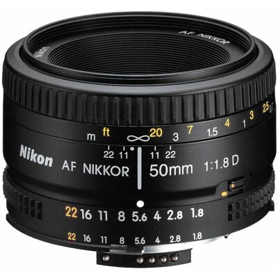 Nikkor 50mm f/1.8D AF (Nikon F, Plein format), Objectif, Noir Nikkor 50mm f/1.8D AF (Nikon F, Plein format), Objectif, Noir