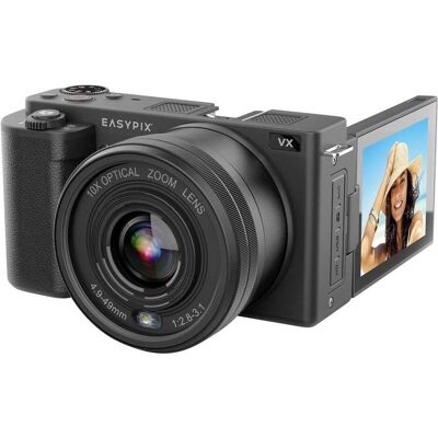 Easypix PowerPro VX6430 Flip Screen La caméra de pont intelligente avec écran rabattable (4.9 - 49 mm, 8 Mpx), Appareil photo, Noir Easypix PowerPro VX6430 Flip Screen La caméra de pont intelligente avec écran rabattable (4.9 - 49 mm, 8 Mpx), Appareil photo, Noir