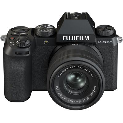 Fujifilm X-S20 Kit (15 - 45 mm, 26.10 Mpx, APS-C / DX), Appareil photo, Noir Fujifilm X-S20 Kit (15 - 45 mm, 26.10 Mpx, APS-C / DX), Appareil photo, Noir