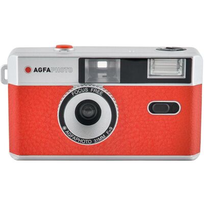 Agfaphoto Appareil photo réutilisable 35mm, Appareil photo analogique, Rouge, Argent Agfaphoto Appareil photo réutilisable 35mm, Appareil photo analogique, Rouge, Argent