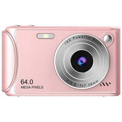 Xrec Aparat Cyfrowy Zdjęcia 64MP Filmy 4K / 30fps 18x ZOOM AntiShake / Q18 / Różowy (64 Mpx), Appareil photo, Pink, Rose Xrec Aparat Cyfrowy Zdjęcia 64MP Filmy 4K / 30fps 18x ZOOM AntiShake / Q18 / Różowy (64 Mpx), Appareil photo, Pink, Rose