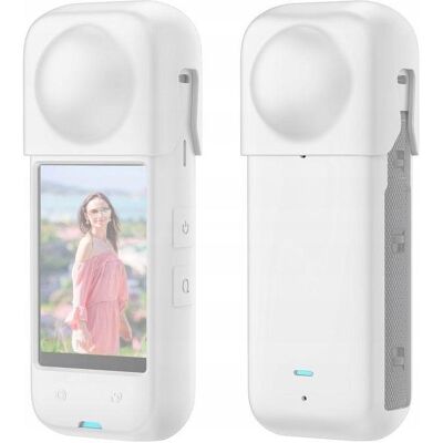 Puluz Dekielek Na Obiektyw + Obudowa Silikonowa Osłona Ochrona Do Insta360 X4 / X 4 / Pu985w, Caméra d'action : accessoires, Noir Puluz Dekielek Na Obiektyw + Obudowa Silikonowa Osłona Ochrona Do Insta360 X4 / X 4 / Pu985w, Caméra d'action : accessoires, Noir