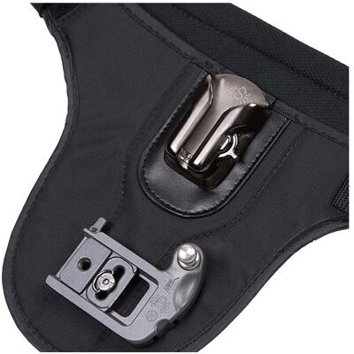 Spider Pro Dual V2 pour 2 caméras sans miroir (Ceinture ventrale), Sangle pour appareil photo, Noir, Argent Spider Pro Dual V2 pour 2 caméras sans miroir (Ceinture ventrale), Sangle pour appareil photo, Noir, Argent
