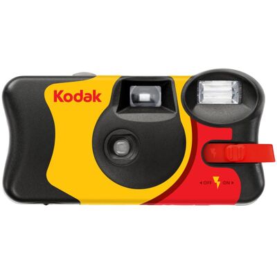 Kodak Fun Saver (Film en couleur), Appareil photo jetable, Rouge, Noir, Jaune Kodak Fun Saver (Film en couleur), Appareil photo jetable, Rouge, Noir, Jaune