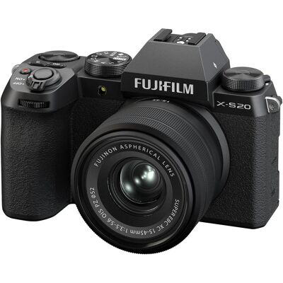 Fujifilm X-S20 Kit (15 - 45 mm, 26.10 Mpx, APS-C / DX), Appareil photo, Noir Fujifilm X-S20 Kit (15 - 45 mm, 26.10 Mpx, APS-C / DX), Appareil photo, Noir