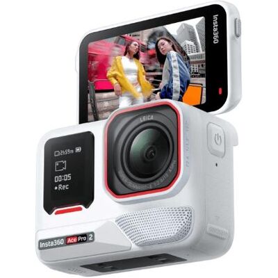 Insta360 Ace Pro 2 (Arctic White) Xplorer Bundle (Moonlight Silver) (WiFi), Caméra d'action, Blanc Insta360 Ace Pro 2 (Arctic White) Xplorer Bundle (Moonlight Silver) (WiFi), Caméra d'action, Blanc