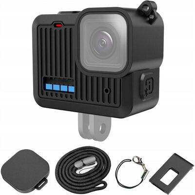 Puluz Zestaw Futerał Etui Obudowa Osłona Dekielek Klapka Pasek GoPro HERO 4K 2024 / PU717B, Caméra d'action : accessoires, Noir Puluz Zestaw Futerał Etui Obudowa Osłona Dekielek Klapka Pasek GoPro HERO 4K 2024 / PU717B, Caméra d'action : accessoires, Noir