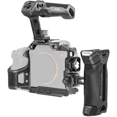 SmallRig 6031 Advanced Rhinoceros Cage Kit for Sony Alpha 7 V / 7R V / 7 IV (Cage), Accessoires vidéo, Noir SmallRig 6031 Advanced Rhinoceros Cage Kit for Sony Alpha 7 V / 7R V / 7 IV (Cage), Accessoires vidéo, Noir