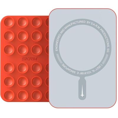 Skinarma Universal suction cup Stax MagSafe for phone orange (Apple iPhone 12, Apple iPhone 13, Apple iPhone 14, Apple iPhone 15, Apple iPhone 16), Coque pour téléphone portable, Orange Skinarma Universal suction cup Stax MagSafe for phone orange (Apple iPhone 12, Apple iPhone 13, Apple iPhone 14, Apple iPhone 15, Apple iPhone 16), Coque pour téléphone portable, Orange