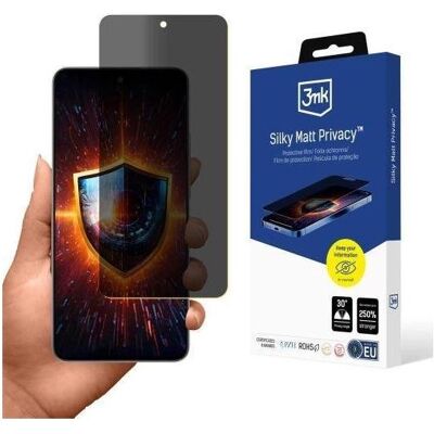 3MK ochranná folie Silky Matt Privacy pro OnePlus Nord CE5 (OnePlus Nord CE5), Téléphone portable : film de protection, Transparent, Noir 3MK ochranná folie Silky Matt Privacy pro OnePlus Nord CE5 (OnePlus Nord CE5), Téléphone portable : film de protection, Transparent, Noir