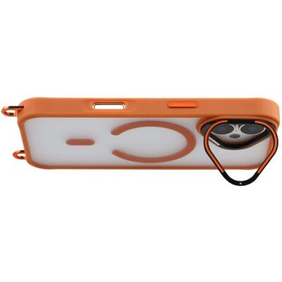 Hurtel Étui avec sangle réglable pour iPhone 17 Orange / Étui / MagSafe / Support pour appareil photo (Apple iPhone 17), Coque pour téléphone portable, Orange Hurtel Étui avec sangle réglable pour iPhone 17 Orange / Étui / MagSafe / Support pour appareil photo (Apple iPhone 17), Coque pour téléphone portable, Orange