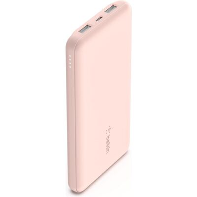 Belkin BoostCharge (10000 mAh, 15 W, 37 Wh), Chargeur de secours, Pink Belkin BoostCharge (10000 mAh, 15 W, 37 Wh), Chargeur de secours, Pink
