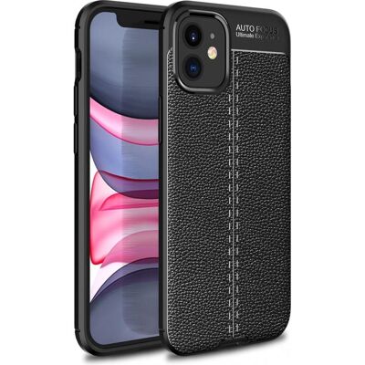 Screenguard Apple iPhone 12 mini Coque Leather Design TPU Cover (Apple iPhone 12 mini), Coque pour téléphone portable, Noir Screenguard Apple iPhone 12 mini Coque Leather Design TPU Cover (Apple iPhone 12 mini), Coque pour téléphone portable, Noir