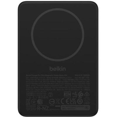 Belkin Boostcharge Slim Magn Powerbank (10000 mAh, 30 W), Chargeur de secours, Noir Belkin Boostcharge Slim Magn Powerbank (10000 mAh, 30 W), Chargeur de secours, Noir