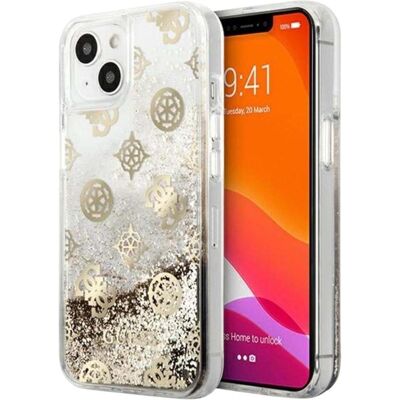 Guess Peony Liquid Glitter - Coque pour iPhone 13 mini - Type de téléphone Guess Peony Liquid Glitter - Coque pour iPhone 13 mini - Type de téléphone