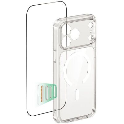 ESR Classic Hybrid MagSafe + Panzerglas-Set (Apple iPhone 17 Pro Max), Coque pour téléphone portable, Transparent ESR Classic Hybrid MagSafe + Panzerglas-Set (Apple iPhone 17 Pro Max), Coque pour téléphone portable, Transparent