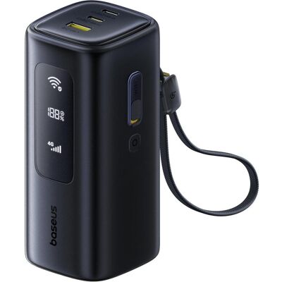 Baseus EnerGeek GX11 MiFi Power Bank 20000mAh 67W Cosmic Black (20000 mAh, 67 W), Chargeur de secours, Noir Baseus EnerGeek GX11 MiFi Power Bank 20000mAh 67W Cosmic Black (20000 mAh, 67 W), Chargeur de secours, Noir