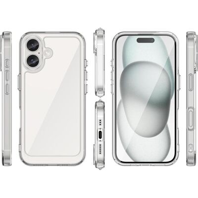 Hurtel Outer Space Case avec cadre en gel pour iPhone 16 Plus - Transparent (Apple iPhone 16 Plus), Coque pour téléphone portable, Transparent Hurtel Outer Space Case avec cadre en gel pour iPhone 16 Plus - Transparent (Apple iPhone 16 Plus), Coque pour téléphone portable, Transparent