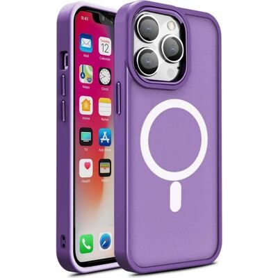 Hurtel Coque Magnetic Color Matte pour iPhone 15 Plus - violet (Apple iPhone 15 Plus), Coque pour téléphone portable, Violet Hurtel Coque Magnetic Color Matte pour iPhone 15 Plus - violet (Apple iPhone 15 Plus), Coque pour téléphone portable, Violet