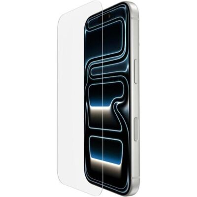 Belkin UltraGlass2 (1 pcs, Apple iPhone 17 Pro), Téléphone portable : film de protection, Transparent Belkin UltraGlass2 (1 pcs, Apple iPhone 17 Pro), Téléphone portable : film de protection, Transparent