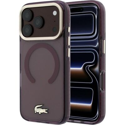 Lacoste Coque IML antichoc avec logo doré et MagSafe pour iPhone 18 Pro Max / 17 Pro Max, couleur bordeaux (Apple iPhone 17 Pro Max, Apple iPhone 18 Pro Max), Coque pour téléphone portable, Rouge Lacoste Coque IML antichoc avec logo doré et MagSafe pour iPhone 18 Pro Max / 17 Pro Max, couleur bordeaux (Apple iPhone 17 Pro Max, Apple iPhone 18 Pro Max), Coque pour téléphone portable, Rouge
